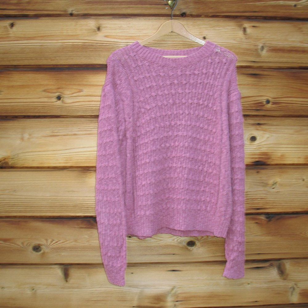 NWT Something Navy Cotton Linen Sweater - Picture 4 of 11